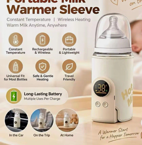 Portable milk warmer - milk, sleeve